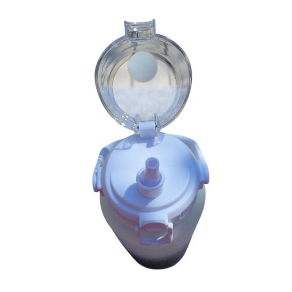 64oz Motivational Water Bottle w/ Time Marker Gym Sports Hydration BPA-Free YGT - Picture 8 of 13